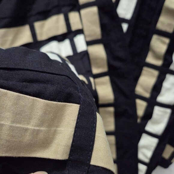 Yak Magik Quilted Patchwork Jacket | Artsy Geometric Kimono Duster | XL - Picture 7 of 12